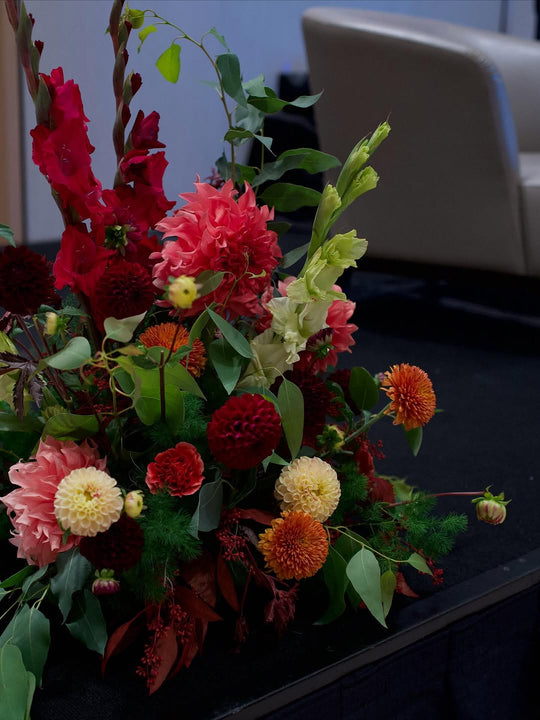 Artful fall florals for a corporate event, Adore Flowers Los Angeles