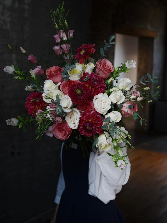 Dahlia arrangement at the height of the season, Adore Flowers Los Angeles