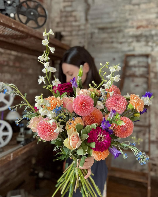 Dahlia season arrangement, Adore Flowers Los Angeles