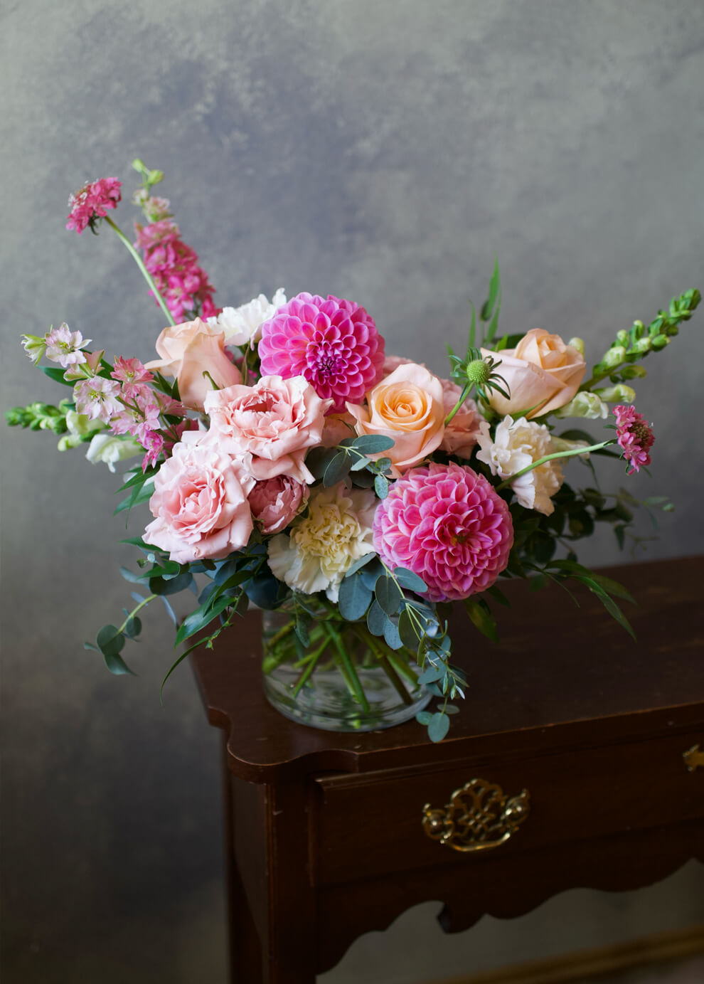dahlias flower arrangement philadelphia sweet caroline fall flowers