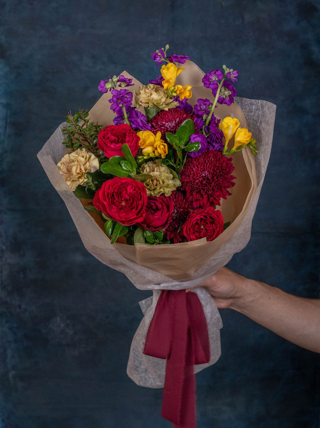 The Luna bouquet, a soft seasonal arrangement from Adore Flowers