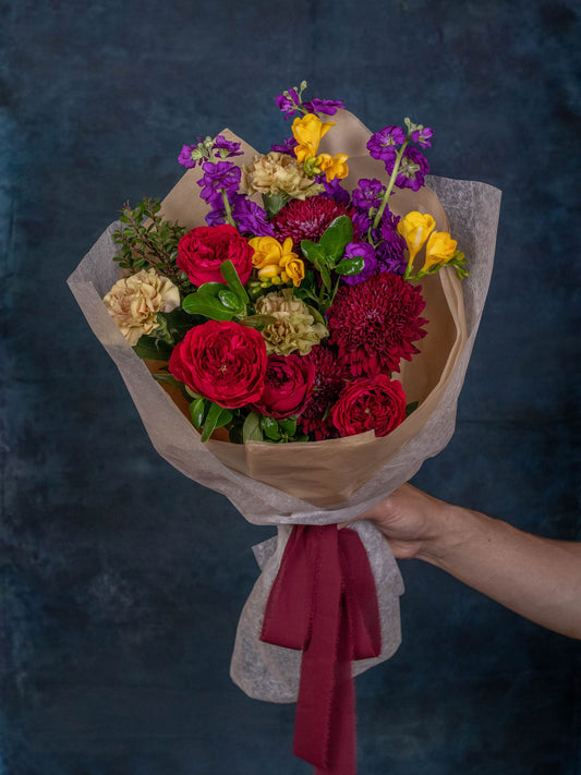The Luna bouquet, a soft seasonal arrangement from Adore Flowers