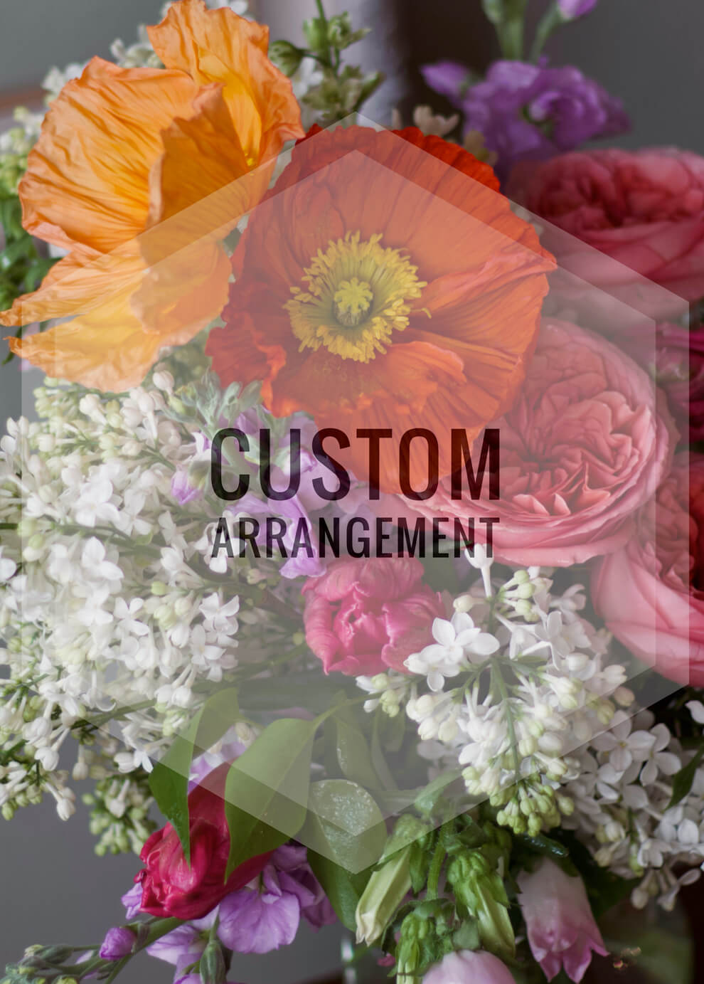 A custom designed floral arrangement by Adore Flowers, Los Angeles