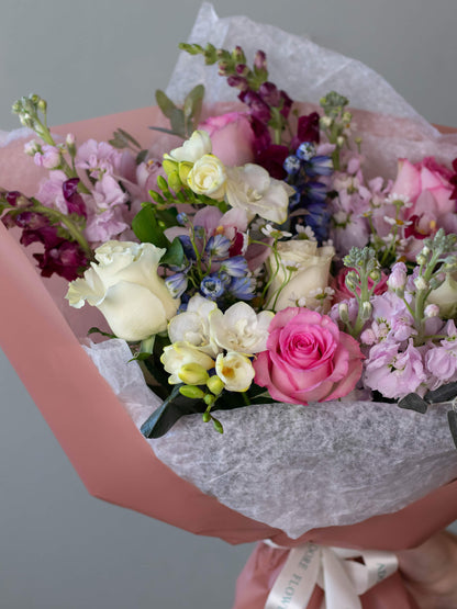 Adore Flowers Shine Bright Bouquet - Lively Blend of Colorful Wildflowers and Elegant Blooms