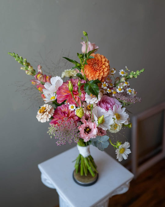 Bridal bouquet in soft tones, Adore Flowers Los Angeles