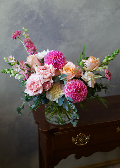 dahlias flower arrangement philadelphia sweet caroline fall flowers