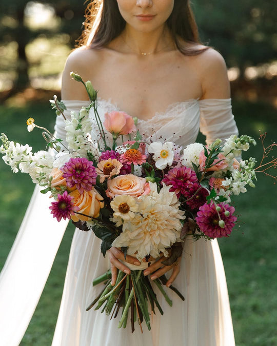 Garden-style wedding florals from locally grown blooms, Adore Flowers Los Angeles