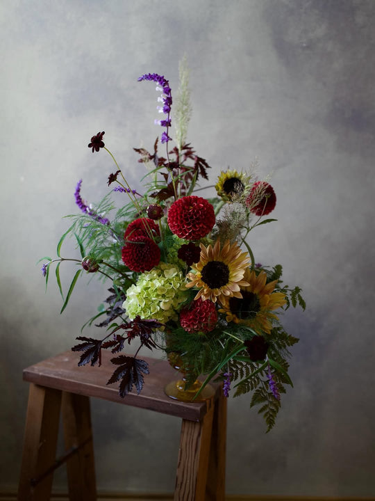 Late summer textural arrangement, Adore Flowers Los Angeles