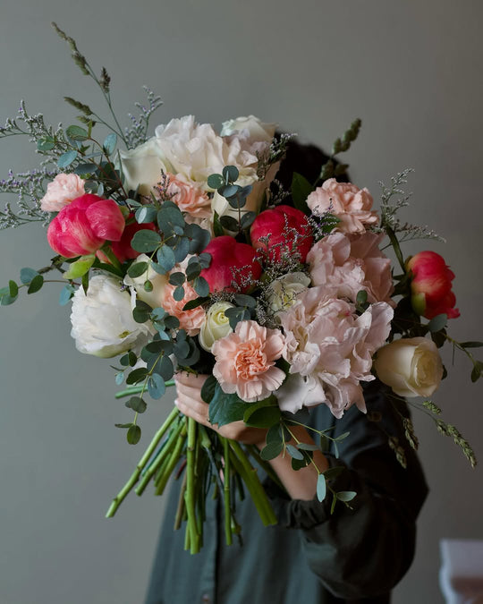 Peony season arrangement in bloom, Adore Flowers Los Angeles